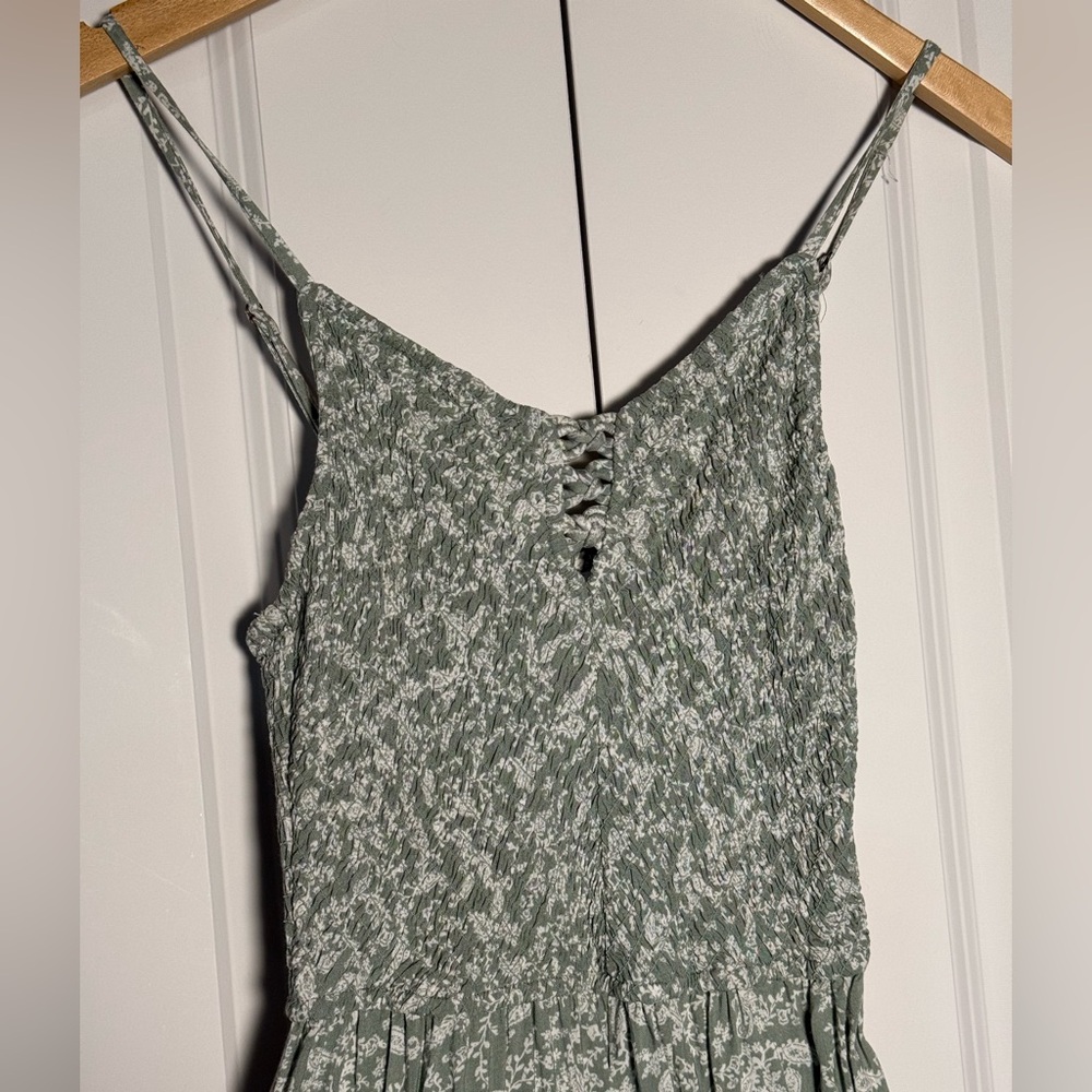 Sincerely Jules Green Floral Spaghetti Strap Jumpsuit